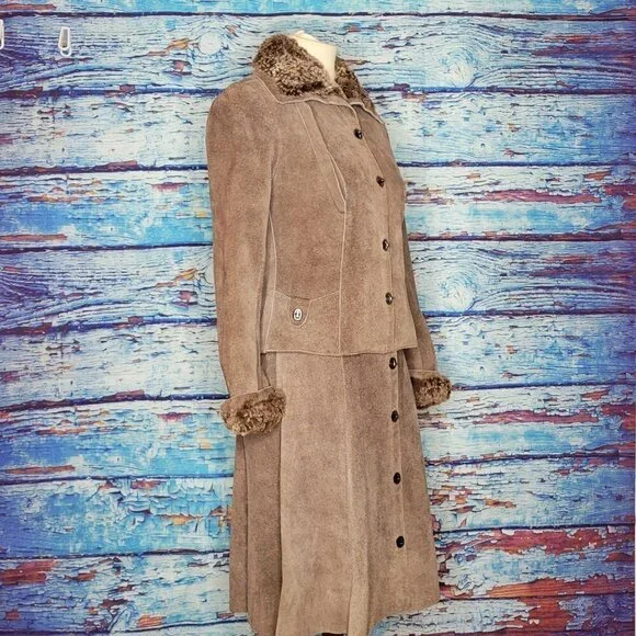 VTG 1970's SkinCheetahs Leather Skirt And Coat. AAAAAMAZING!!!! - Picture 6 of 13